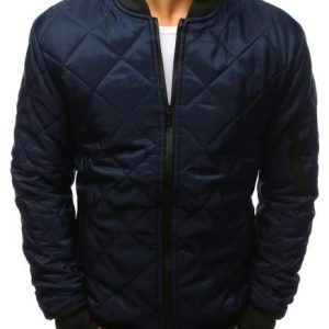 Pánská STYLE bunda prošívaná bomber jacket tmavě modrá