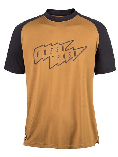 FRESH TRASH FT men´s horizon short sleeve tee golden/black Velikost: S