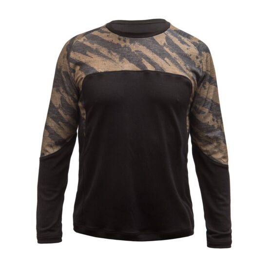 Fresh Trash MEN'S ESCAPE MERINO LONG SLEEVE TEE BLACK/BRUSH Velikost: XXL