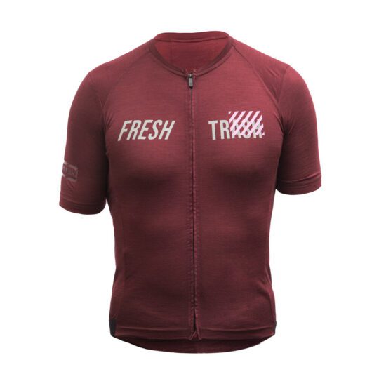 Fresh Trash MEN'S LITE MERINO EVO JERSEY MERLOT RED Velikost: L