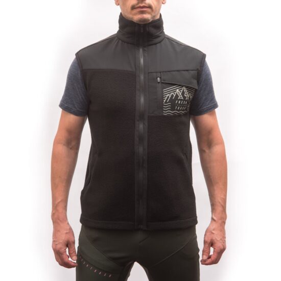 Fresh Trash UNISEX FLEECE VEST BLACK Velikost: L - Obrázek 2