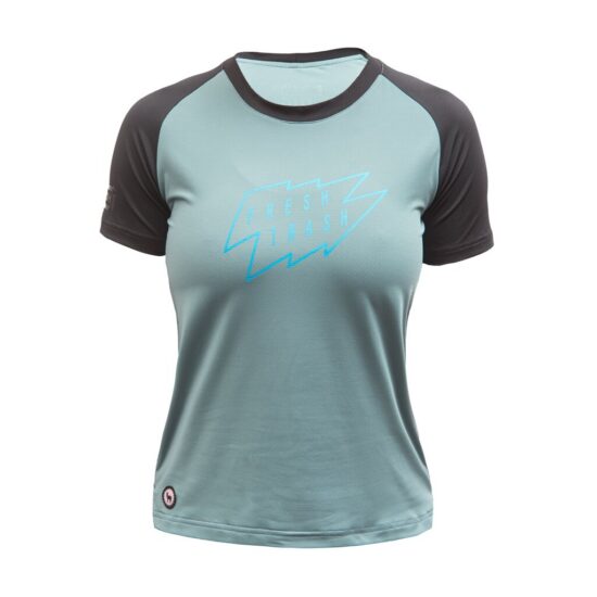 Fresh Trash WOMEN'S HORIZON SHORT SLEEVE TEE MINT/BLACK Velikost: XL