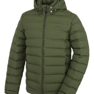 Husky Pánská péřová bunda Donnie M dark khaki Velikost: S