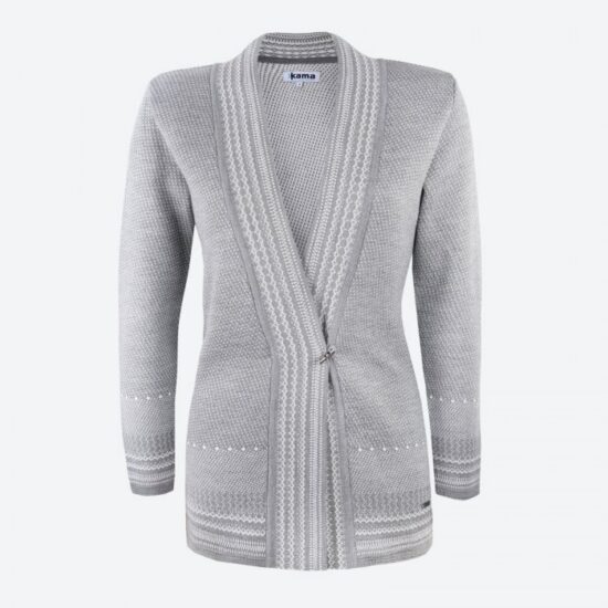 KAMA 5030 Pletený Merino cardigan svetr