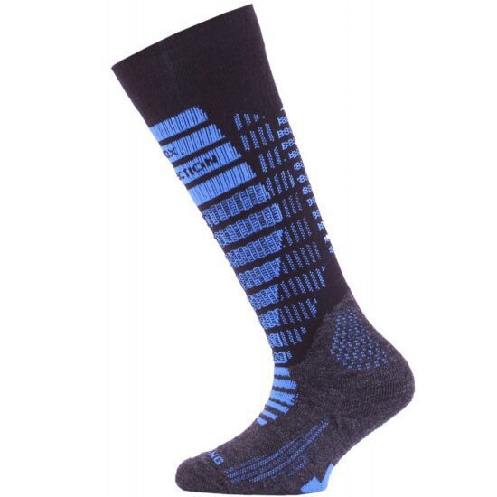 LASTING dětské merino lyžařské ponožky SJR černé Velikost: XS/29-33