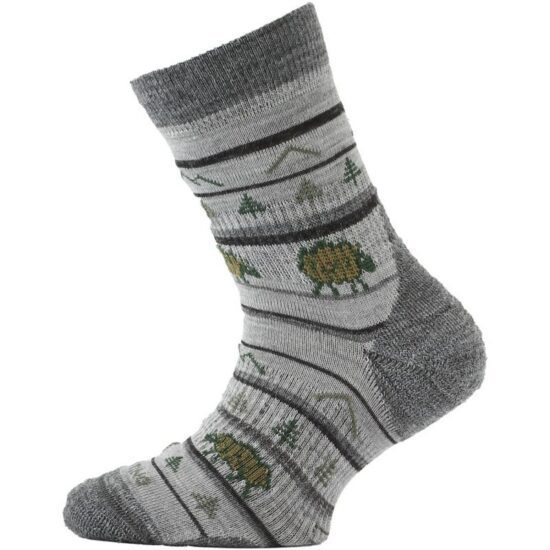 LASTING dětské merino ponožky TJL šedé Velikost: XS/29-33