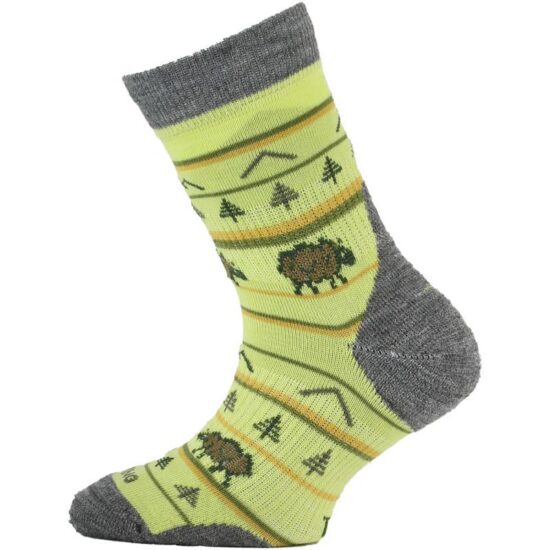 LASTING dětské merino ponožky TJL žlutá Velikost: XS/29-33