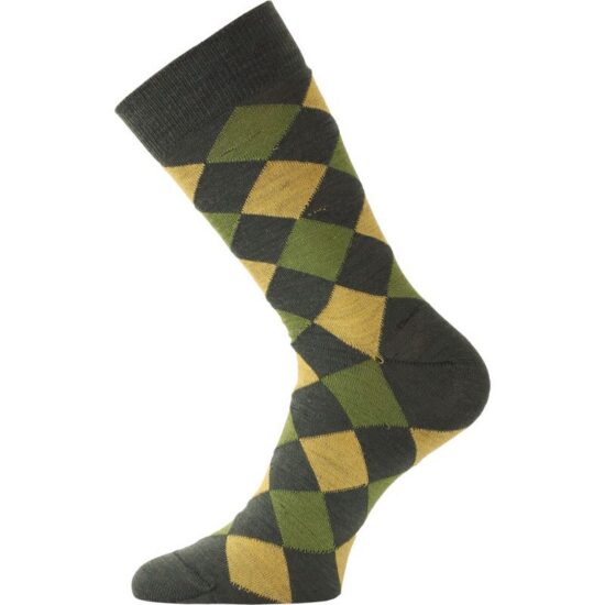 LASTING merino ponožky WPK zelené Velikost: XL/46-49