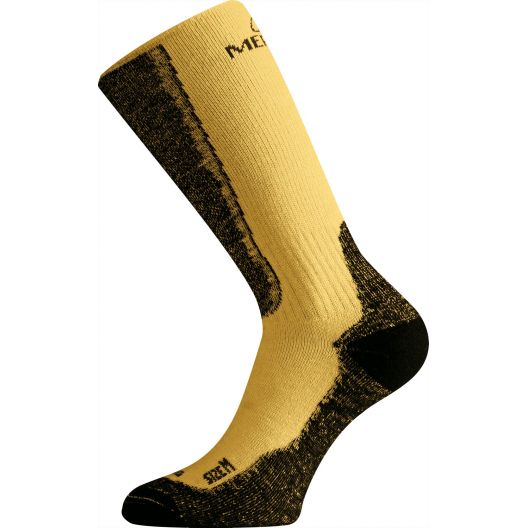 LASTING merino ponožky WinterSki&Hike WSM hořčicové Velikost: S/34-37