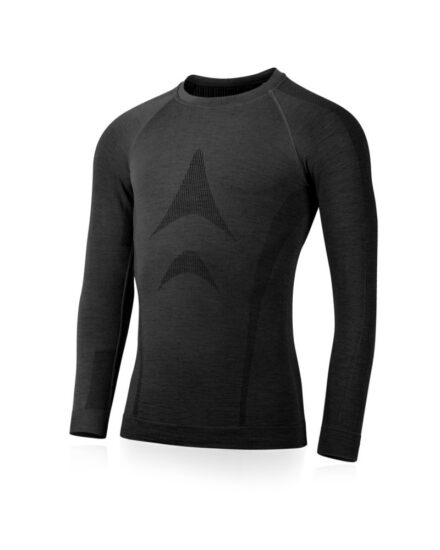 LASTING pánské merino bezešvé triko WOLF černé Velikost: S/M - Obrázek 2