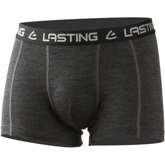 LASTING pánské merino boxerky NORO šedé Velikost: S