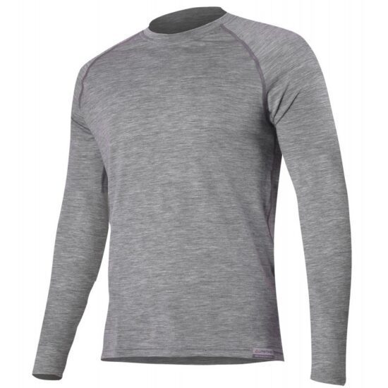 LASTING pánské merino triko ATAR šedé Velikost: XXL