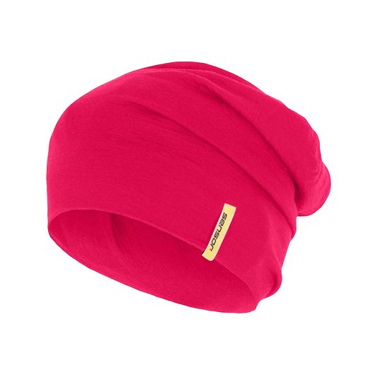 SENSOR ČEPICE MERINO ACTIVE magenta Velikost: L