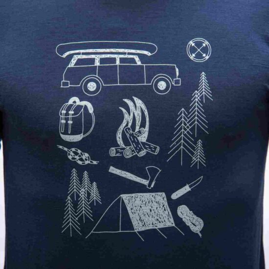 SENSOR MERINO ACTIVE OUTSIDE pánské triko dl.rukáv deep blue Velikost: S - Obrázek 2