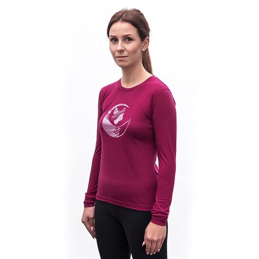 SENSOR MERINO ACTIVE PT FOX dámské triko dl.rukáv lilla Velikost: L - Obrázek 2