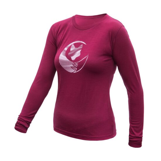 SENSOR MERINO ACTIVE PT FOX dámské triko dl.rukáv lilla Velikost: XL
