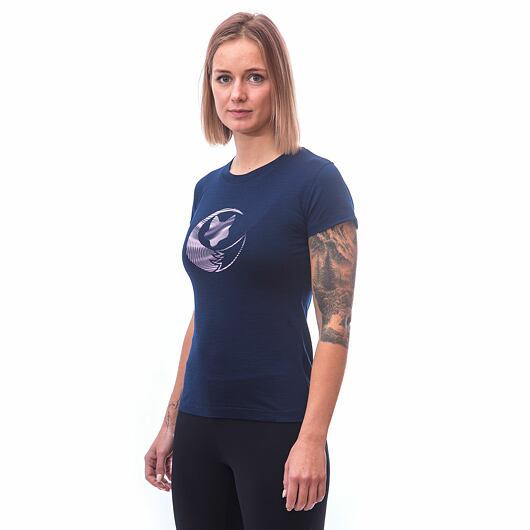 SENSOR MERINO ACTIVE PT FOX dámské triko kr.rukáv deep blue Velikost: S - Obrázek 2