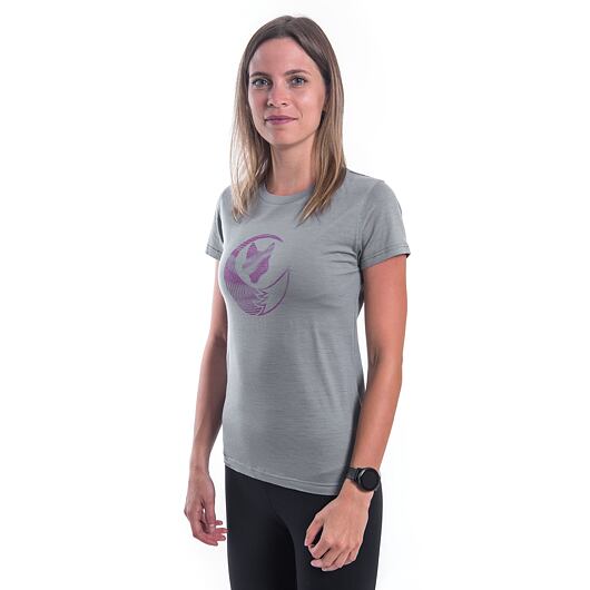 SENSOR MERINO ACTIVE PT FOX dámské triko kr.rukáv šedá Velikost: XL - Obrázek 2