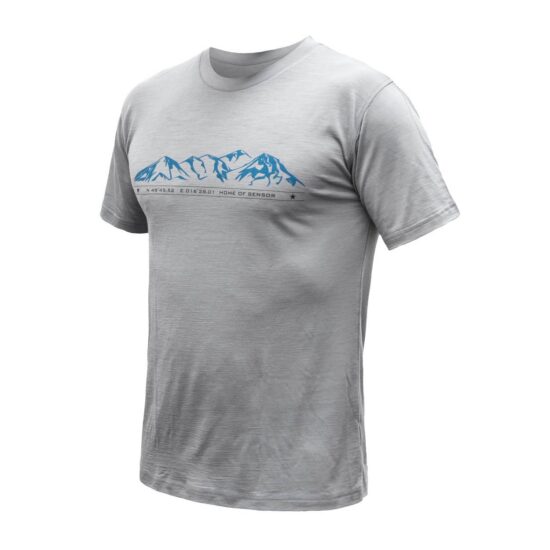 SENSOR MERINO ACTIVE PT MOUNTAINS pánské triko kr.rukáv šedá Velikost: XXL