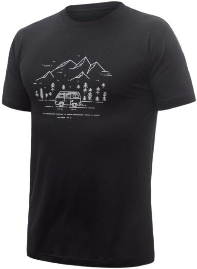 SENSOR MERINO ACTIVE PT VAN LIFE pánské triko kr.rukáv černá Velikost: XXL