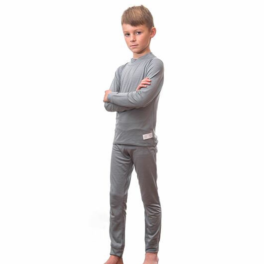 SENSOR MERINO ACTIVE SET juniorský triko dl.rukáv + spodky šedá Velikost: 150 - Obrázek 2