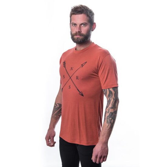 SENSOR MERINO ACTIVE SNSR pánské triko kr.rukáv terracotta Velikost: S - Obrázek 2