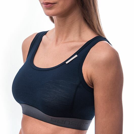 SENSOR MERINO ACTIVE dámská podprsenka deep blue Velikost: XL - Obrázek 2