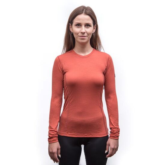 SENSOR MERINO ACTIVE dámské triko dl.rukáv terracotta Velikost: M - Obrázek 2