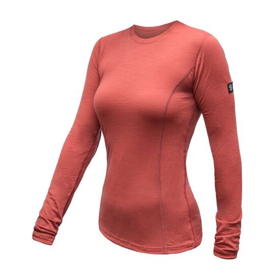 SENSOR MERINO ACTIVE dámské triko dl.rukáv terracotta Velikost: S