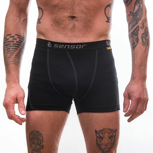 SENSOR MERINO ACTIVE pánské trenky černá Velikost: S - Obrázek 2