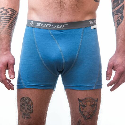 SENSOR MERINO ACTIVE pánské trenky modrá Velikost: M - Obrázek 2