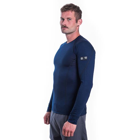 SENSOR MERINO ACTIVE pánské triko dl.rukáv deep blue Velikost: 3XL - Obrázek 2