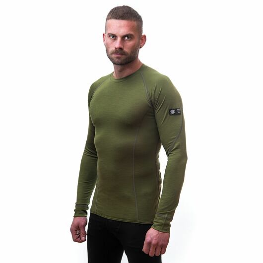 SENSOR MERINO ACTIVE pánské triko dl.rukáv safari Velikost: M - Obrázek 2