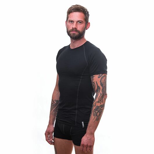 SENSOR MERINO ACTIVE pánské triko kr.rukáv černá Velikost: XL - Obrázek 2