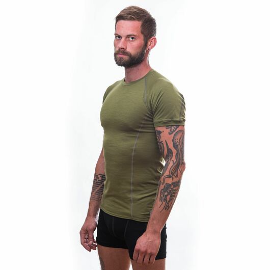 SENSOR MERINO ACTIVE pánské triko kr.rukáv safari Velikost: S - Obrázek 2