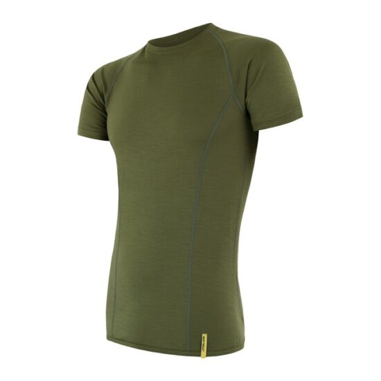 SENSOR MERINO ACTIVE pánské triko kr.rukáv safari Velikost: S