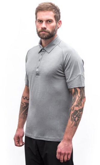 SENSOR MERINO ACTIVE polo pánské triko kr.rukáv šedá Velikost: XL - Obrázek 2