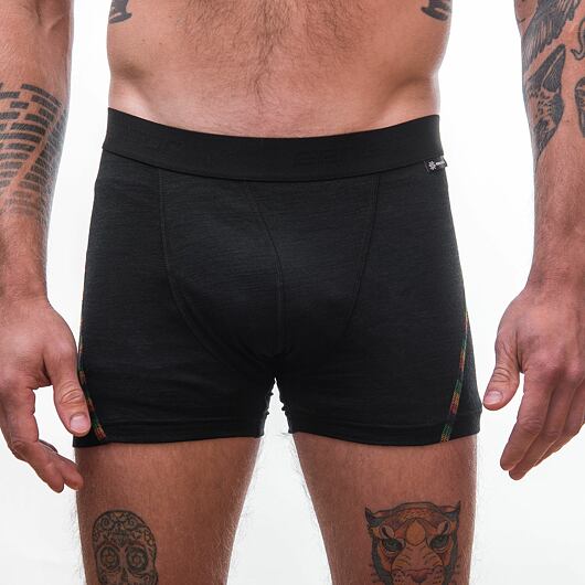 SENSOR MERINO AIR 3-PACK pánské trenky černá/modrá/vínová Velikost: S - Obrázek 2