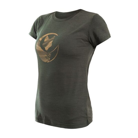 SENSOR MERINO AIR PT FOX dámské triko kr.rukáv olive green Velikost: L