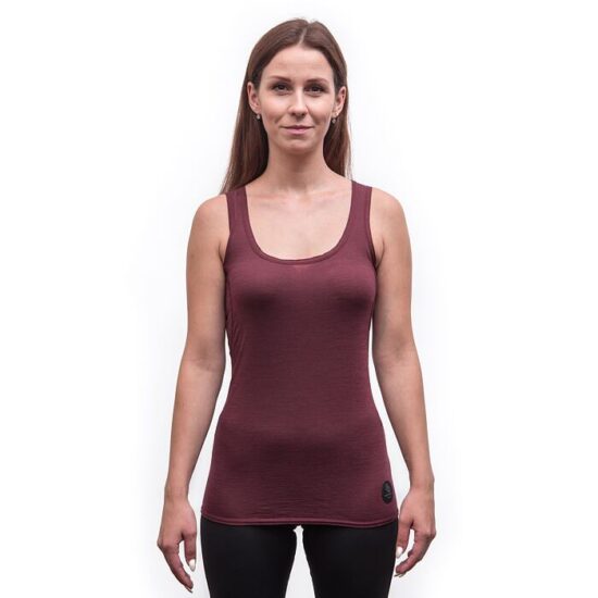 SENSOR MERINO AIR dámské triko bez rukávu port red Velikost: S - Obrázek 2