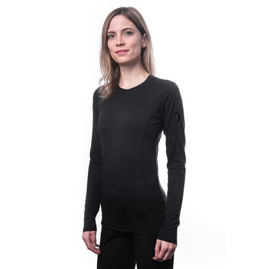 SENSOR MERINO AIR dámské triko dl.rukáv černá Velikost: XL - Obrázek 2