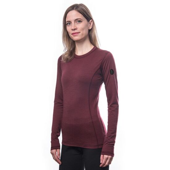 SENSOR MERINO AIR dámské triko dl.rukáv port red Velikost: M - Obrázek 2