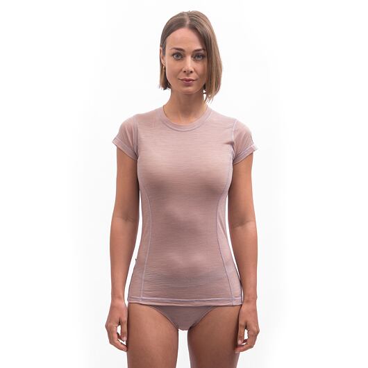 SENSOR MERINO AIR dámské triko kr.rukáv dusty pink Velikost: M - Obrázek 2