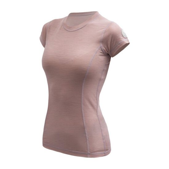 SENSOR MERINO AIR dámské triko kr.rukáv dusty pink Velikost: S