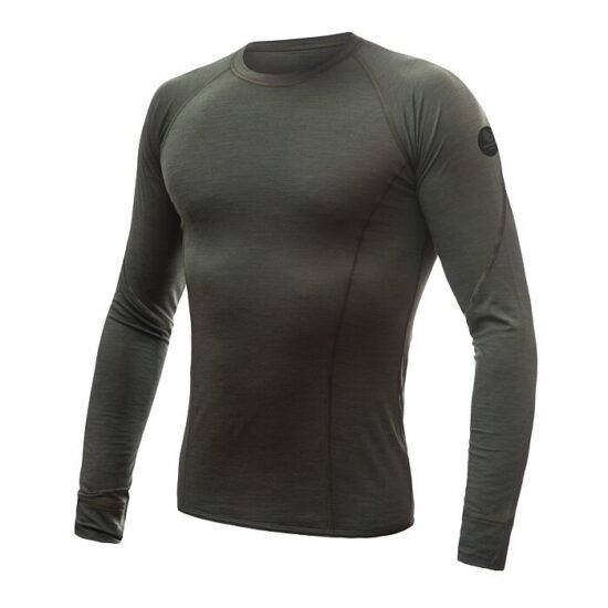 SENSOR MERINO AIR pánské triko dl.rukáv olive green Velikost: XL