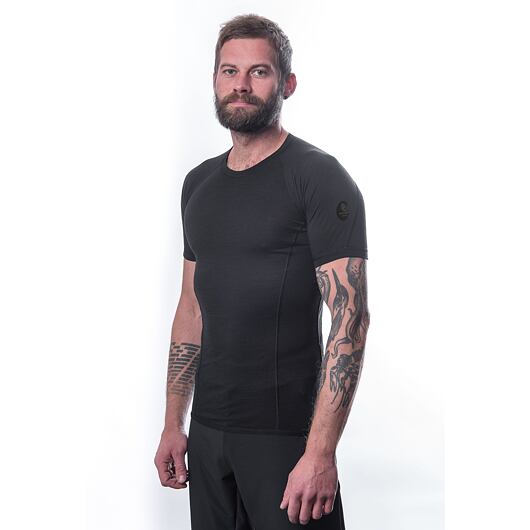 SENSOR MERINO AIR pánské triko kr.rukáv černá Velikost: XXL - Obrázek 2