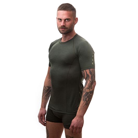 SENSOR MERINO AIR pánské triko kr.rukáv olive green Velikost: S - Obrázek 2