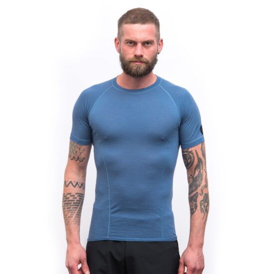 SENSOR MERINO AIR pánské triko kr.rukáv riviera blue Velikost: S - Obrázek 2