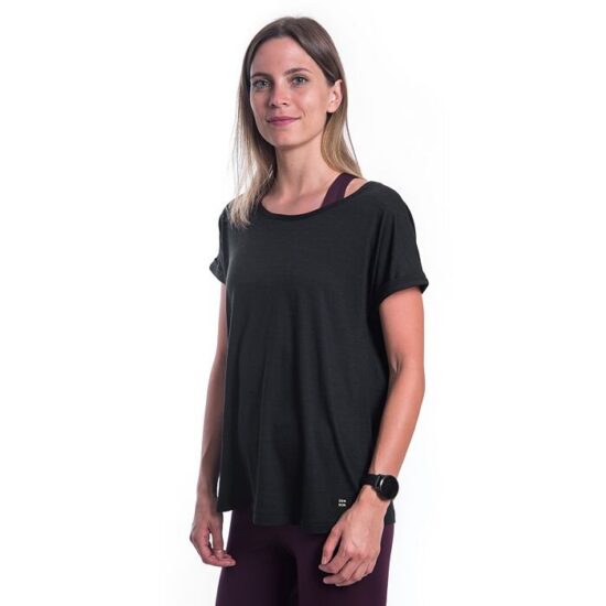 SENSOR MERINO AIR traveller dámské triko kr.rukáv černá Velikost: L - Obrázek 2