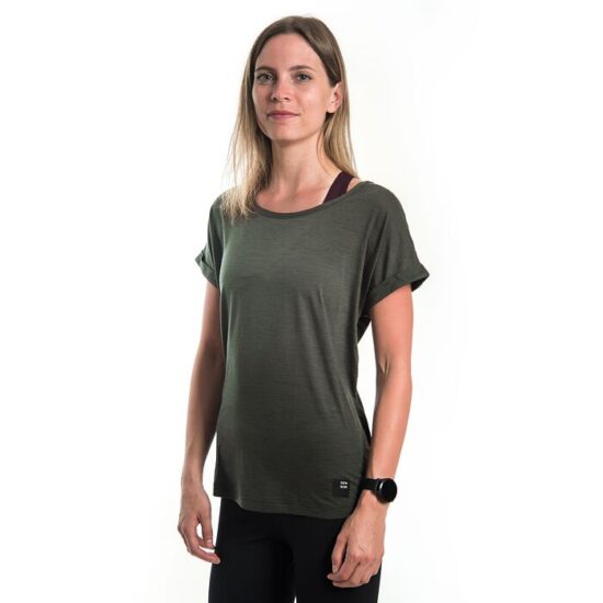 SENSOR MERINO AIR traveller dámské triko kr.rukáv olive green Velikost: S - Obrázek 2
